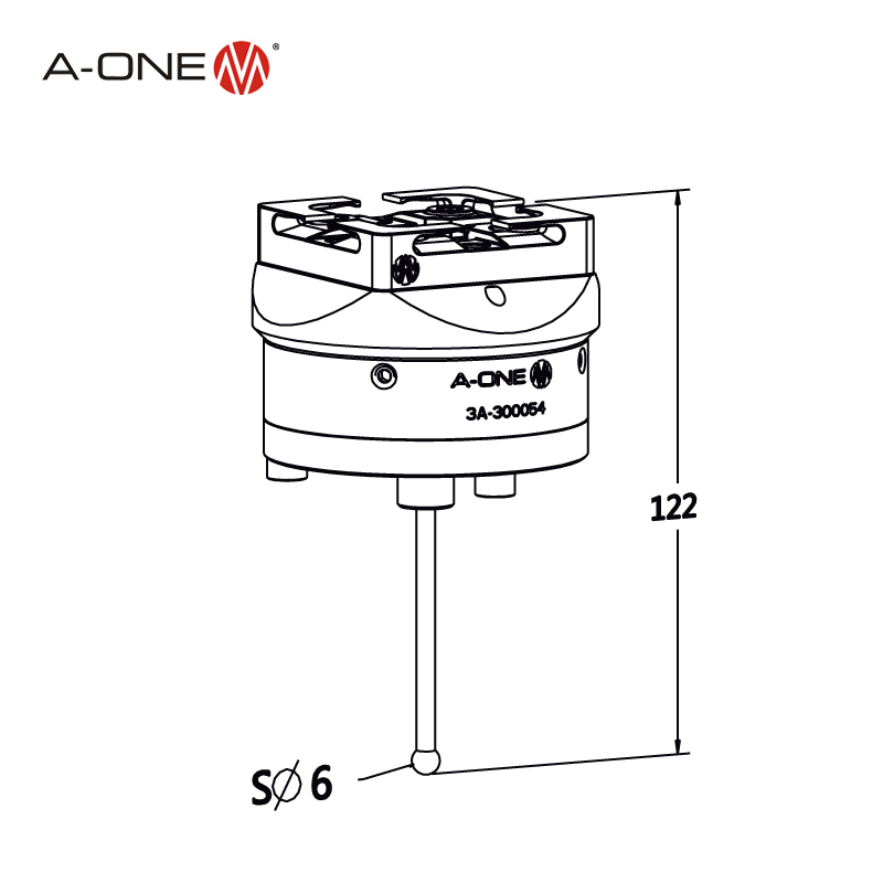 R EDM-Sensor vom Typ mit Ball Dø6 3a-300054