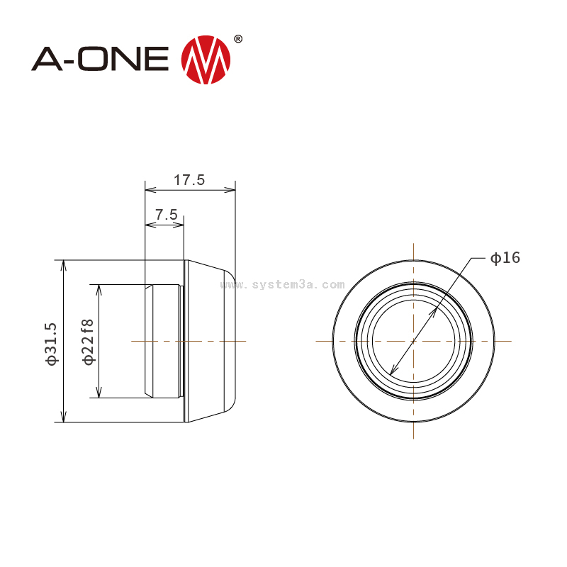 Zylinrical Miature 2232Rough Positioning Ring herunterziehen